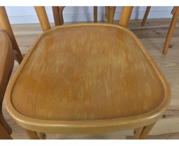 4 vintage bistro chairs 60s