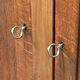 2 Door Wardrobe - Oak and Rattan - Compass Feet - Vintage 50/60's