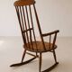 Fauteuil à bascule / Rocking Chair vintage en hêtre 1960 par Stol Kamnik