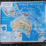 Ancienne carte MDI Amérique du Sud-Océanie.