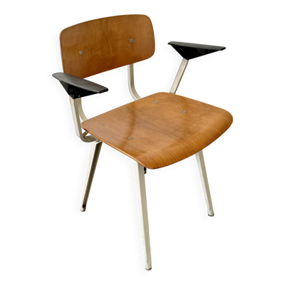 Chaise vintage design Friso Kramer modèle Revolt accoudoirs