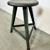 Dark Green Industrial Workshop Stool from Drupol, 1960s