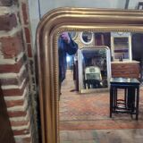 Mirror Louis Philippe 19th gold 144h/106l cms