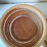 Wicker lace basket