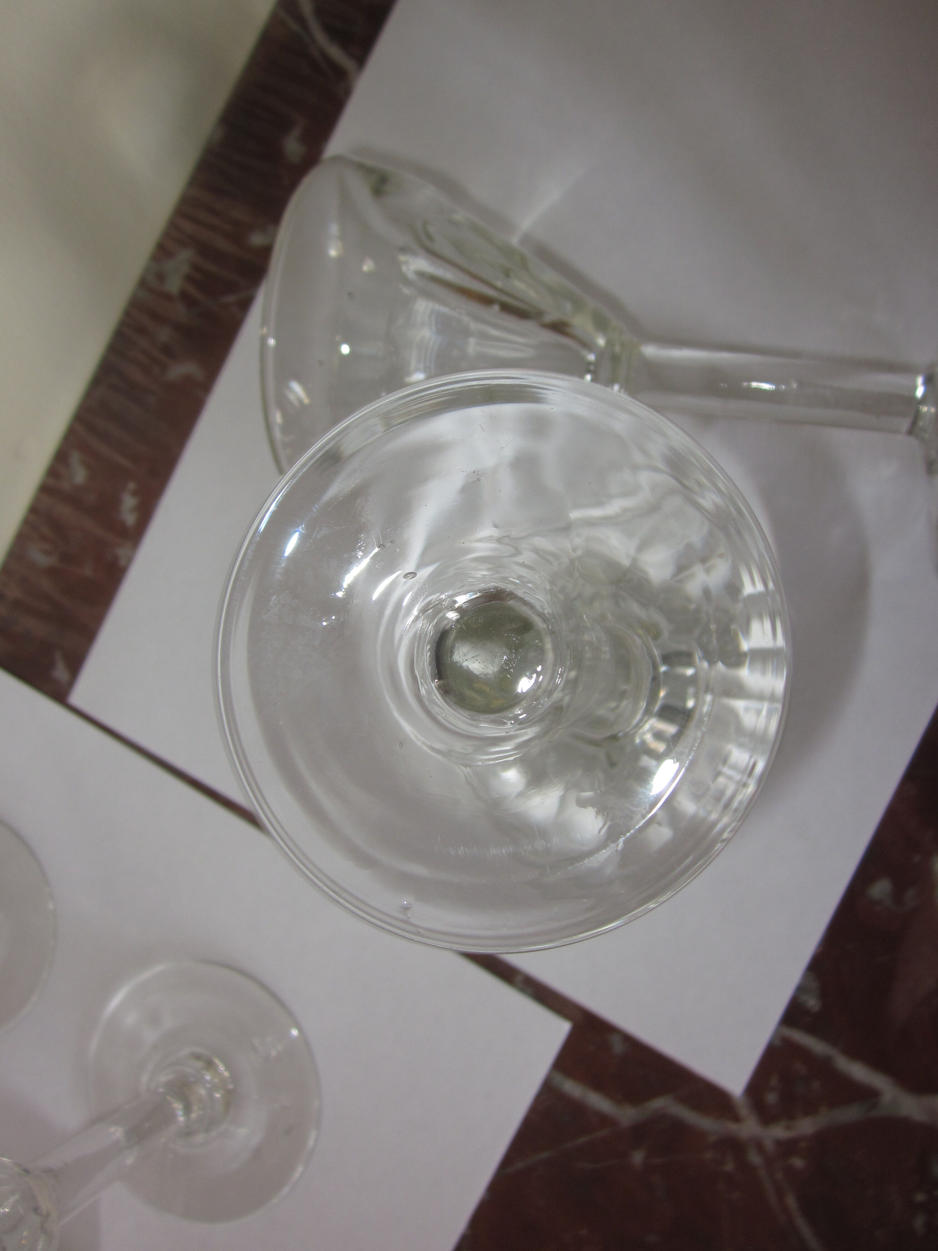 Set of 8 glasses bistro glass breath of the 20-30 years