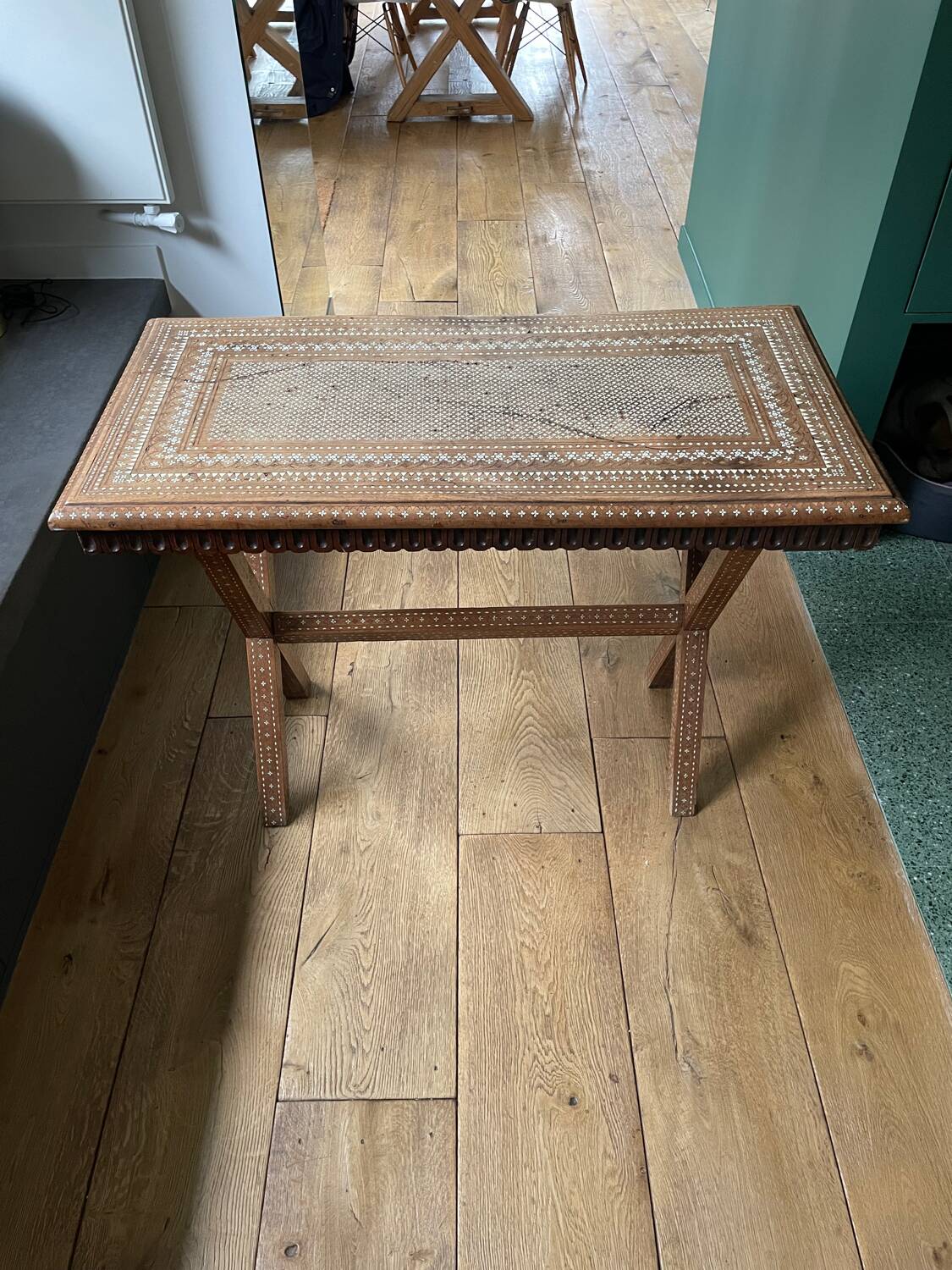 19th century Syrian marquetry table