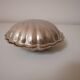 Soap dish or shell tray in silver metal