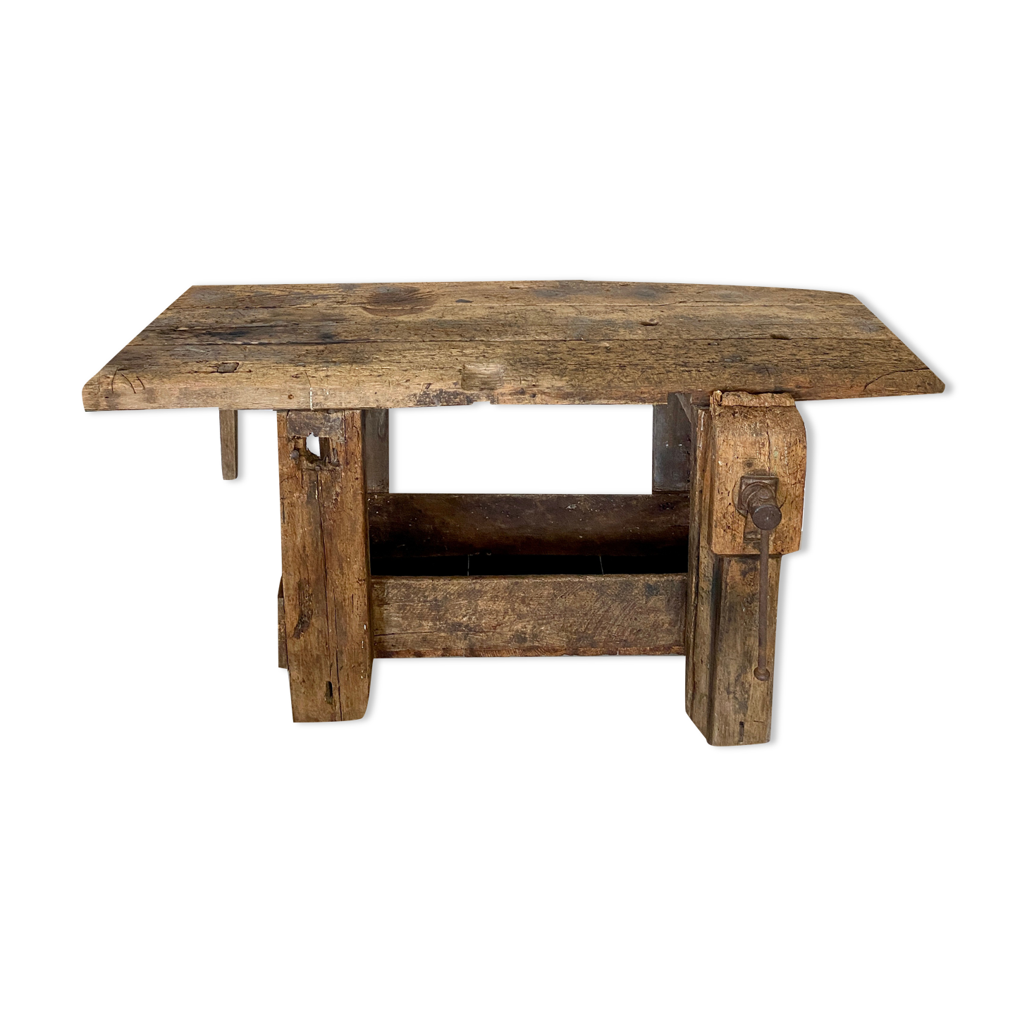 Old wooden workbench