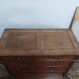 Commode Néo-Renaissance Henri II en loupe de noyer