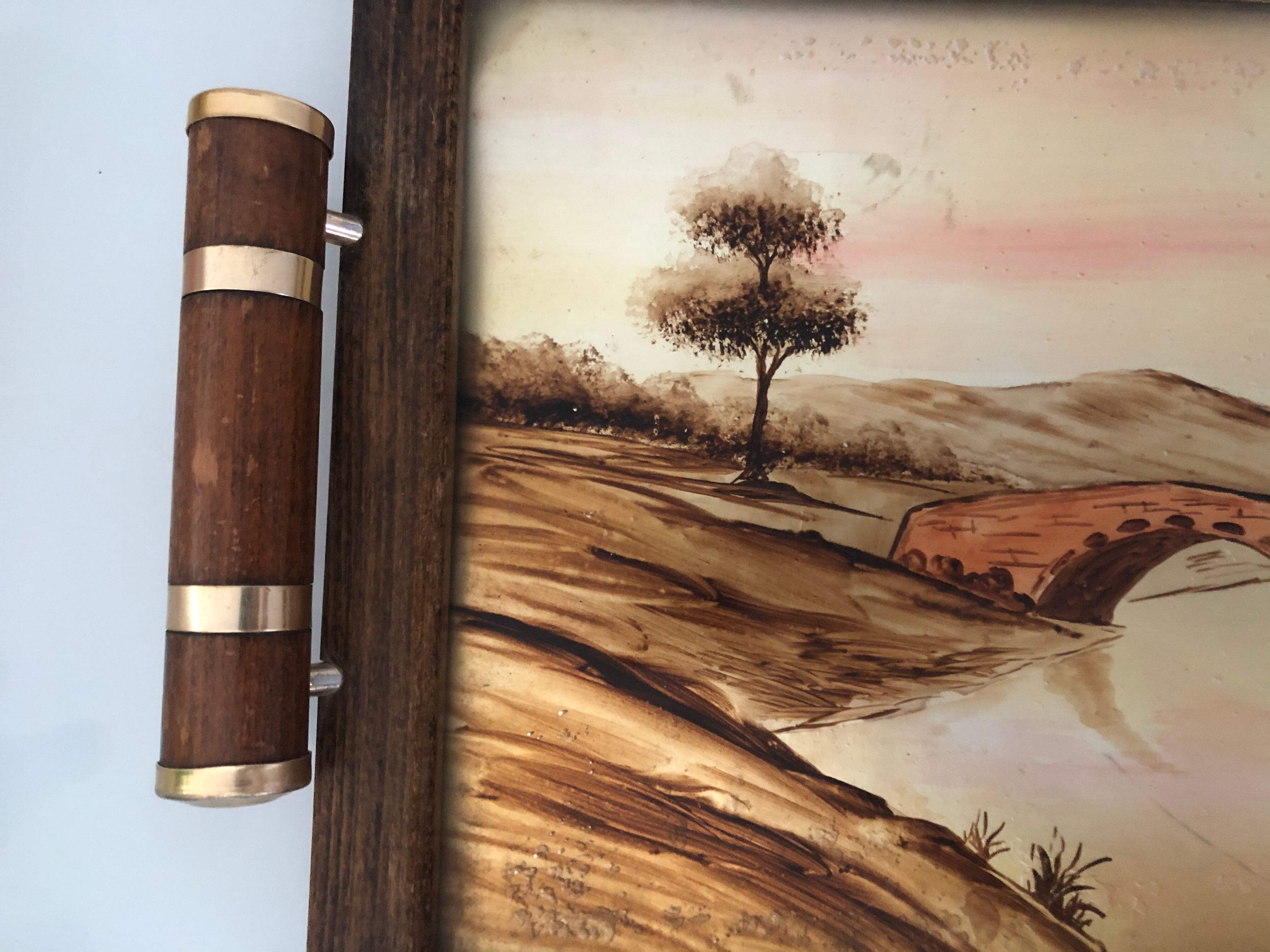 Service tray signed Luc Gérard-Elgé