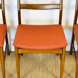 4 Scandinavian teak chairs 1960