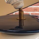 Set 2 lampes de table vintage Français Chatain 68 cm bleu