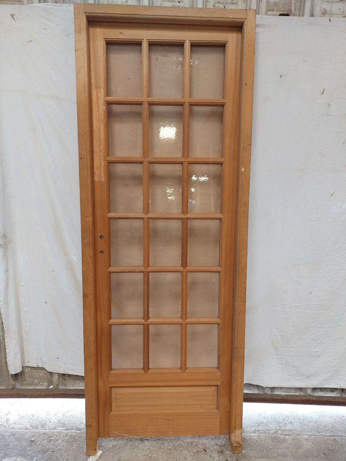 Vintage glass door
