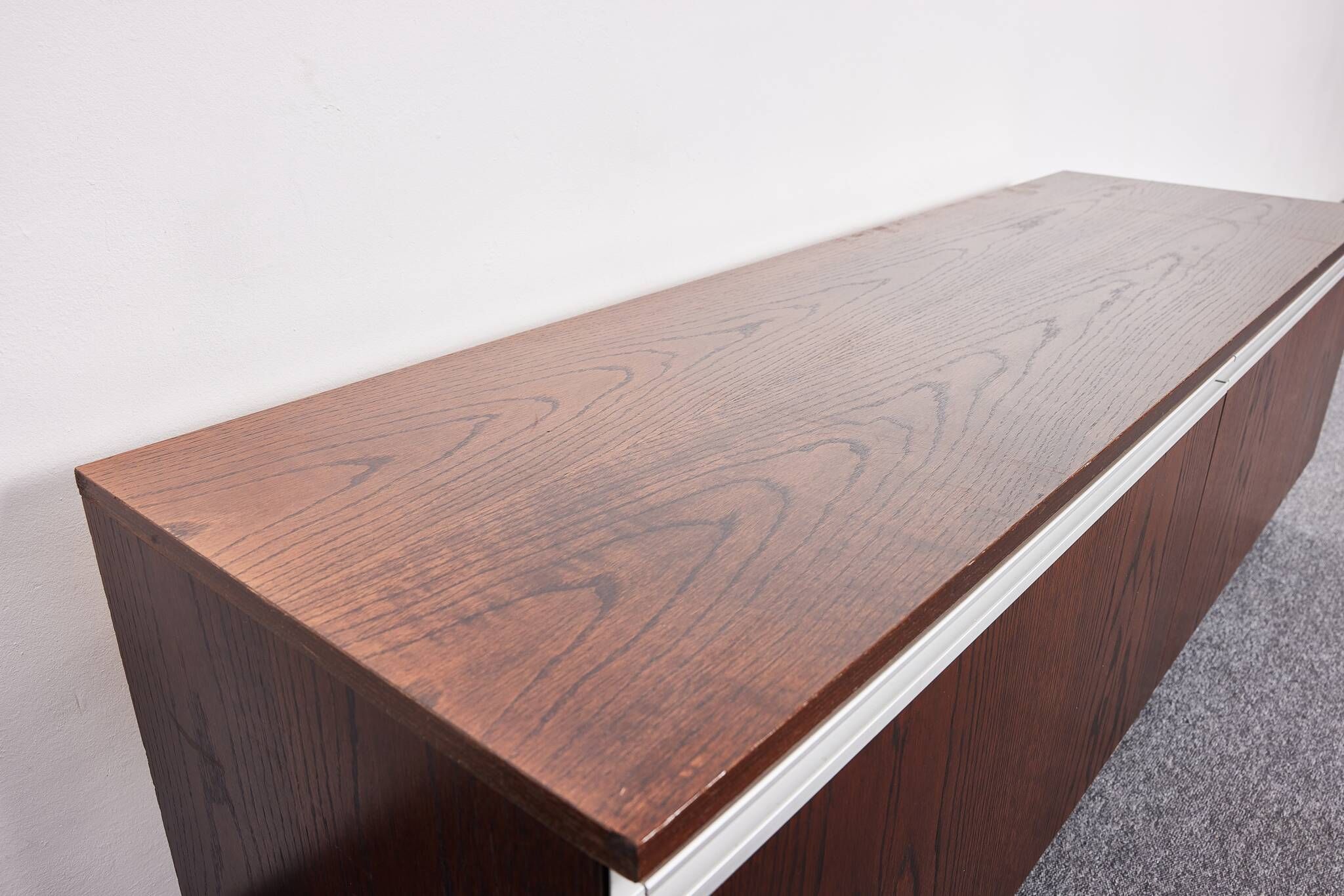 Mid Century Vintage, Oak veneered Media Sideboard by Torbjørn Afdal for Bruksbo, 1970s Norway