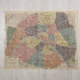 Map of Paris from the 1940s