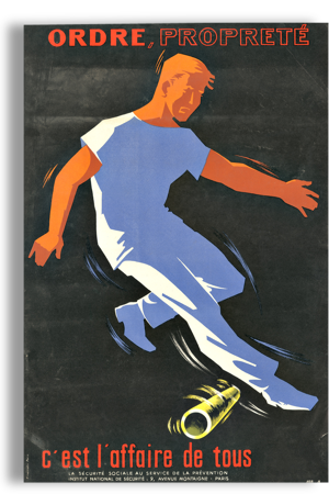 Reproduction affiche de sécurité