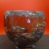 Very pretty vintage blown glass vase in the style of JC Novaro's creations
