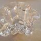 Corolla-shaped ashtray and pocket tray, Vannes Le Chatel crystal.