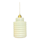 vintage pale yellow opaline suspension globe