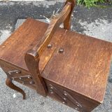 Deco vintage Scandinavian sewing box art worker
