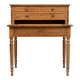 Antique Louis Philippe style desk with a 19th-century tier - 6 drawers - extendable leather top.