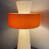 Intense orange furniture lamp Lamp'cône