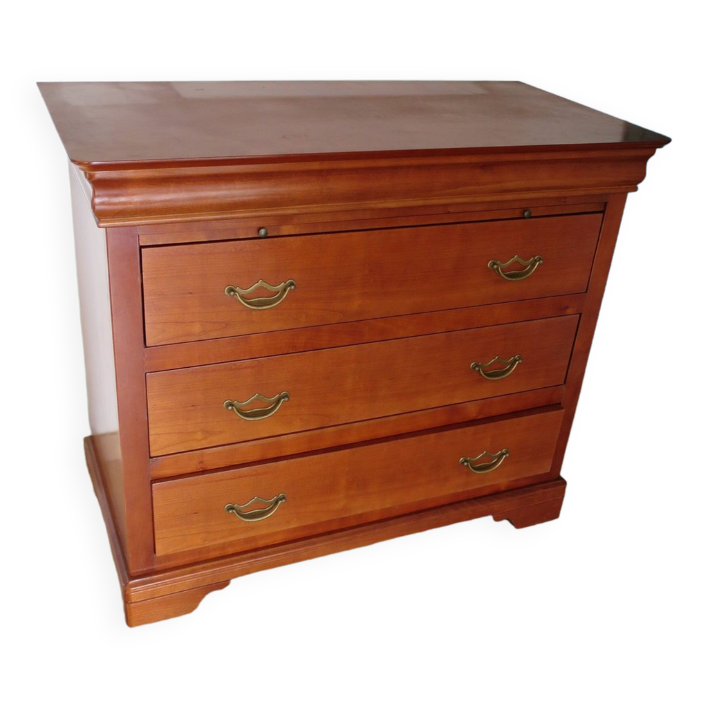 Rare Jolie commode 3 tiroirs avec tablette coulissante - Style Louis ...