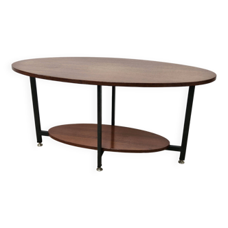 Scandinavian Teak Coffee Table with Adjustable Feet, 1960