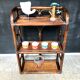 Rattan shelf