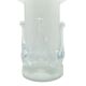 Modernist vase, ivory white glass, Poland, 1970s.