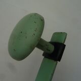 Grey green metal hook 1960s