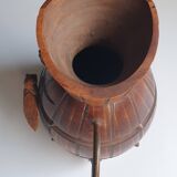 Wooden and copper jug