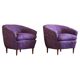 Gio Ponti, Casa E Giardino, a pair of lounge chairs, reupholstered, 1940s