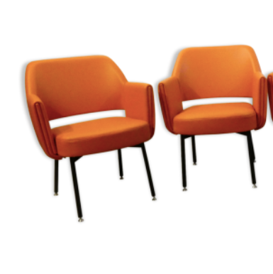 Armchairs model "Deauville", design by Marc and Pierre Simon, published by Airborne