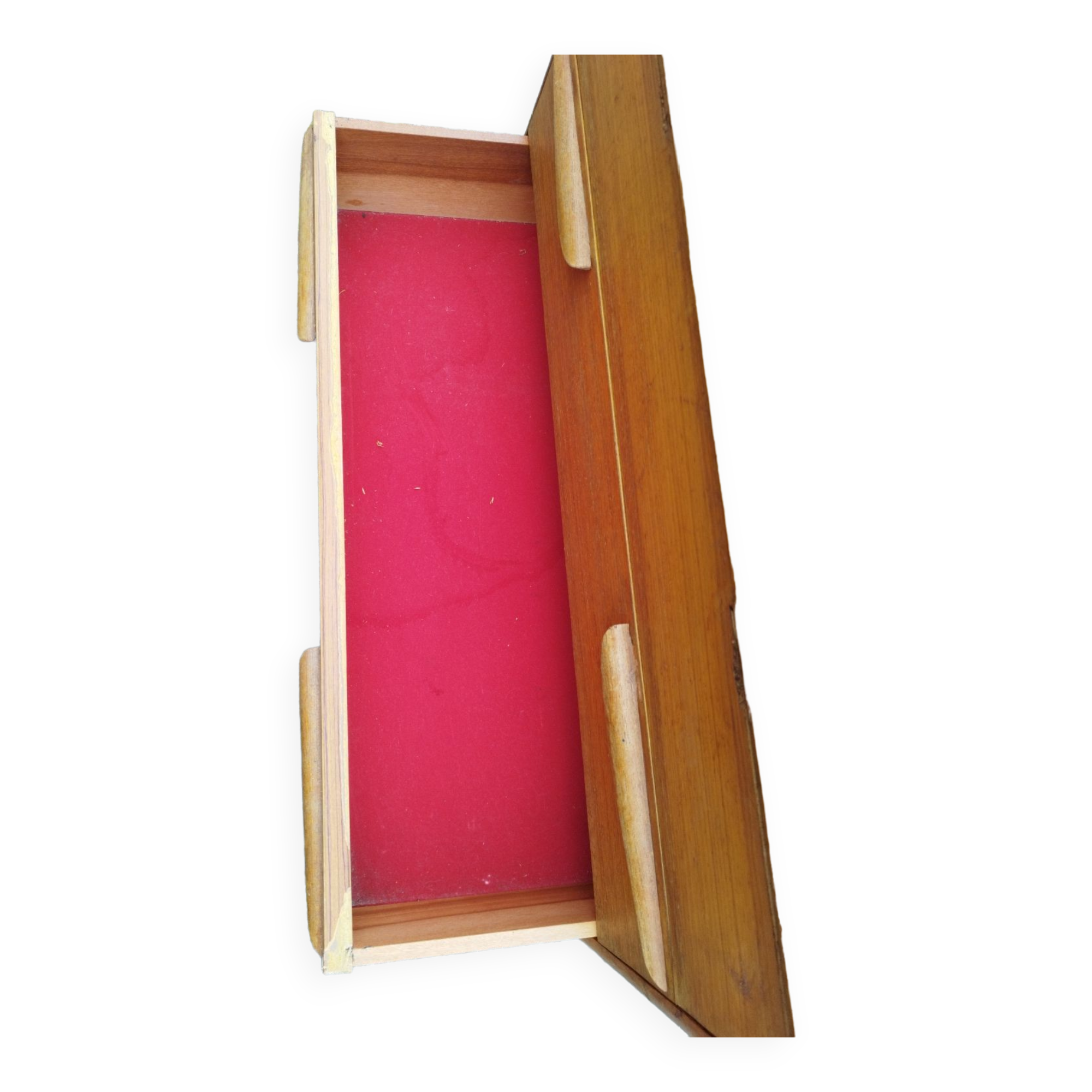 Scandinavian teak dressing table chest of drawers