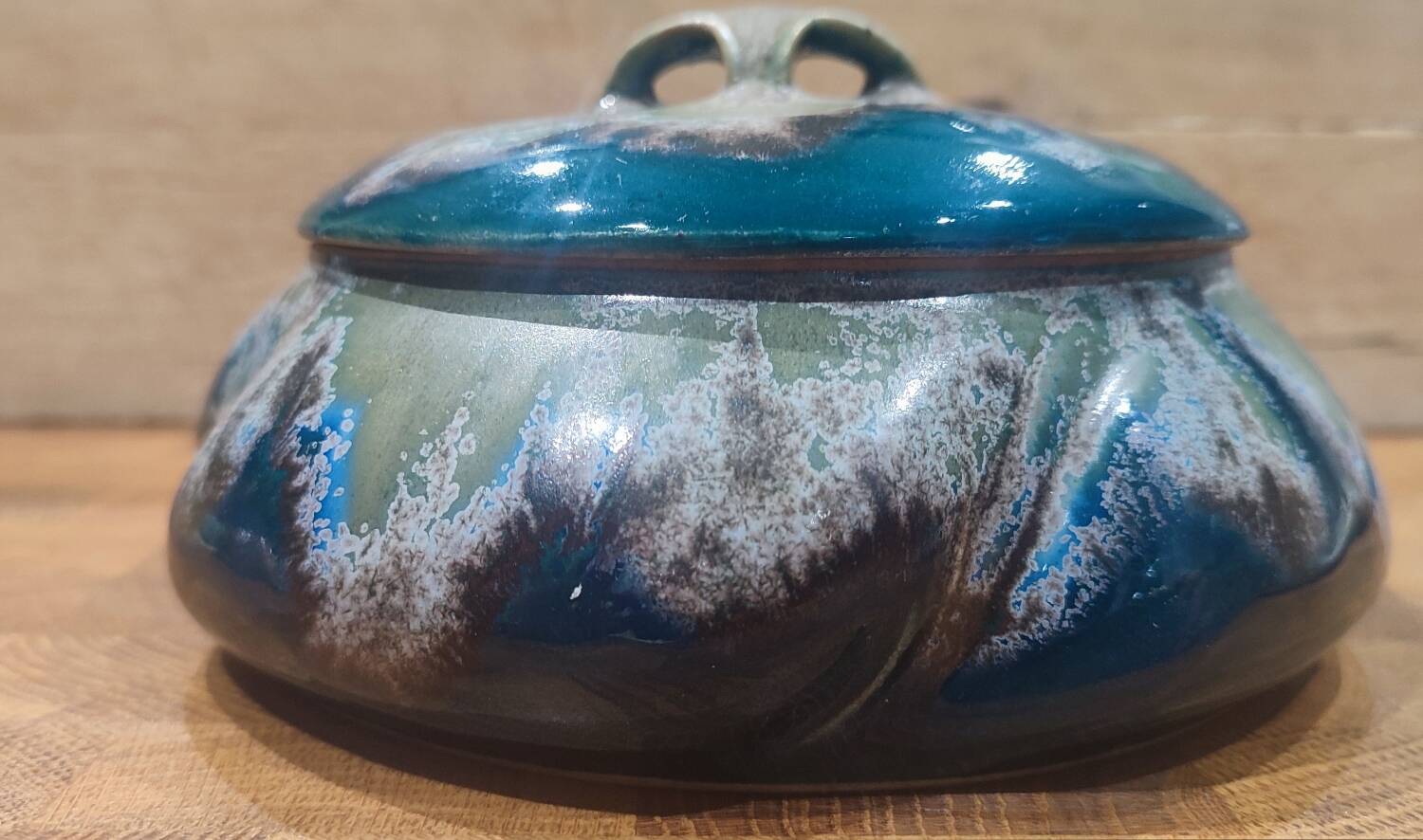 Denbac Art Nouveau ceramic candy box