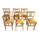 6 wooden bistro chairs, Luterma style