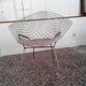 Diamond design chromed metal Chair Harry Bertoia Knoll early 1970s edition