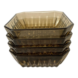 Smoked glass raviers 70s