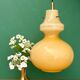 Suspension globe vintage en opaline jaune