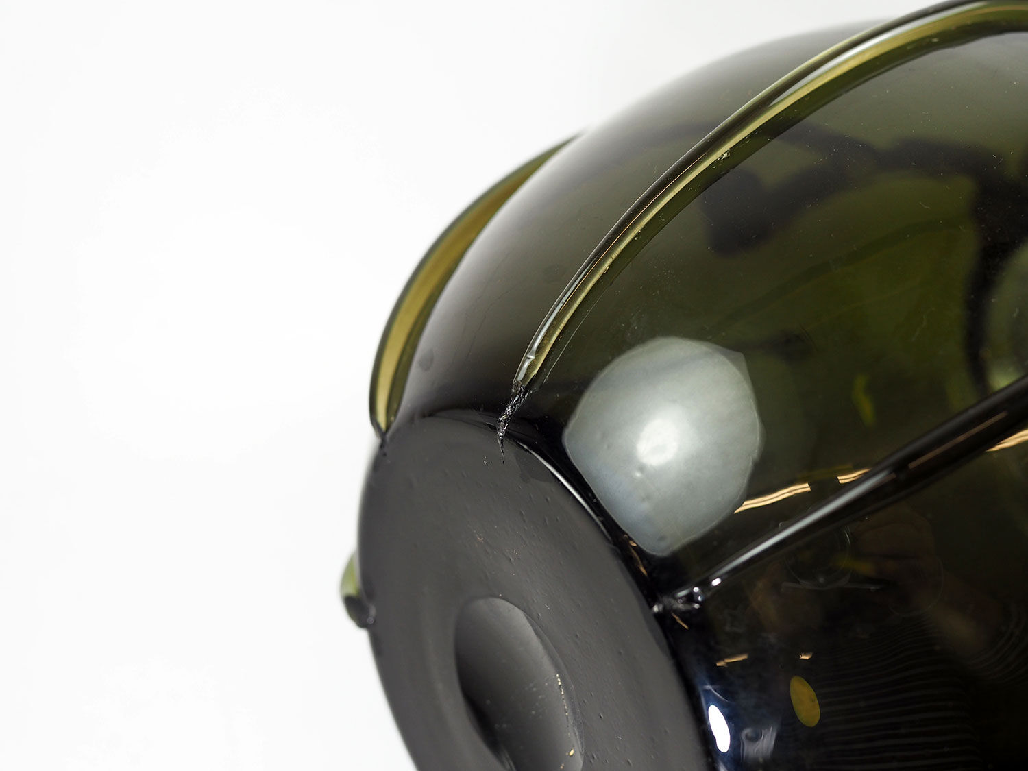 Art deco glass vase by Vittorio Zecchin for Cappellin Venini, 1920s