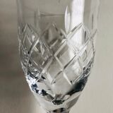 Ensemble de six verres à vin en cristal de Lorraine