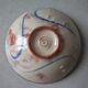 Old small bowl in enamelled terracotta, old earthenware