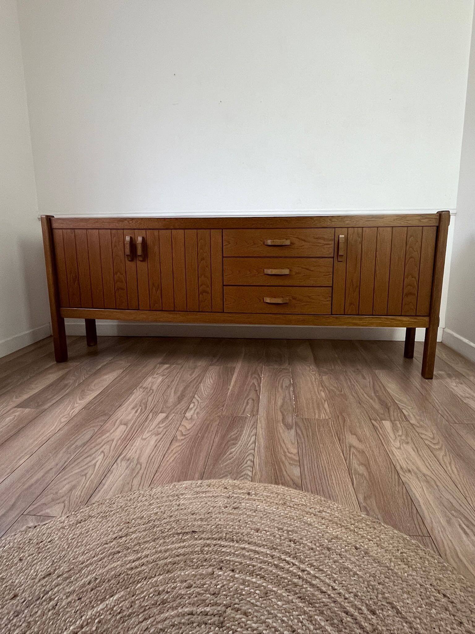 Large vintage brutalist sideboard