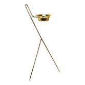 Rare Carl Auböck Brass Standing Floor Ashtray, Smoking Stand, Austria, 1950