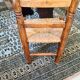 Chaise enfant campagnarde paillée