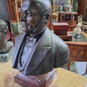 Bust of Jean-Baptiste Dujardin in bronze – Signed Parmer Fecit – 1889