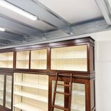 Large Classic English Art Deco Bookcase Library Cabinet