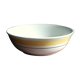 Saladier de Gien blanc et jaune des années 50