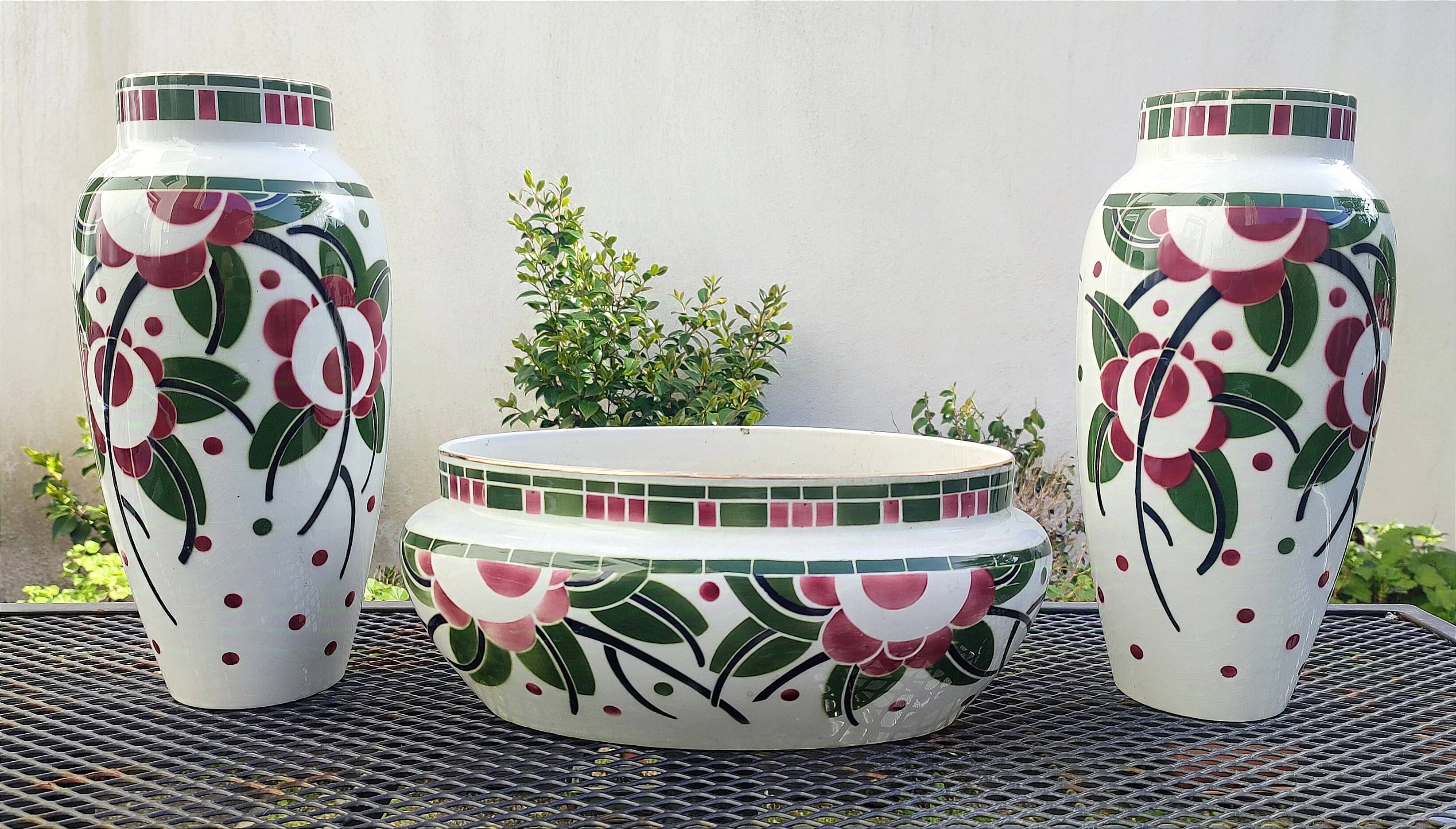 Rare Art Deco ensemble – Geo Condé (1925) – K G Lunéville